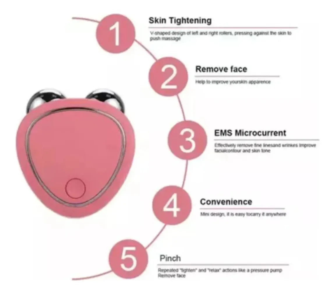 Masajeador Facial: Lifting, Drenaje y Resplandor