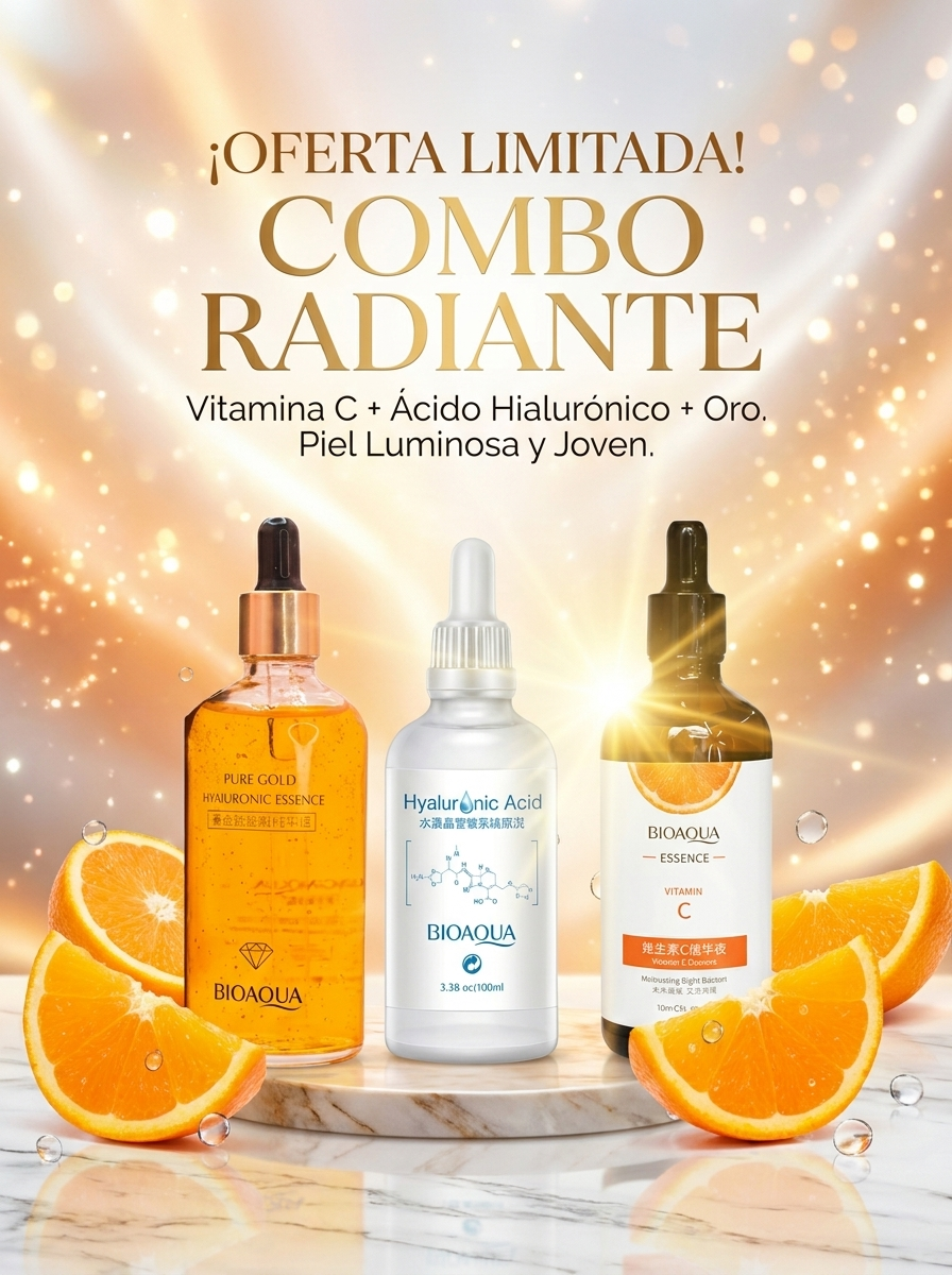 Vitamina C. Acido hyaluronic, Serum 24K