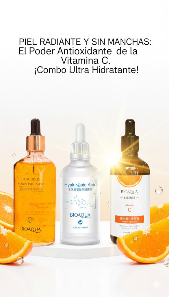 Vitamina C. Acido hyaluronic, Serum 24K